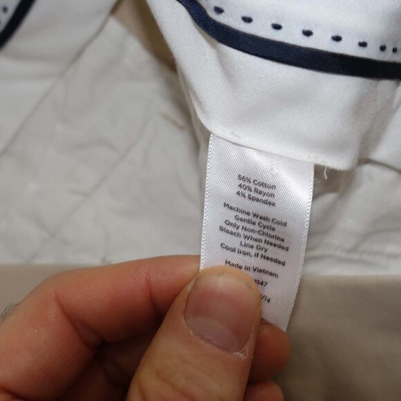 Talbots Women's Newport Slim Ankle Pants Size 10 Beige High Rise 29.5" Inseam - Picture 4 of 6